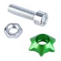 XH-AN071 10 PCS Car Modified Universal Screws Washer Spacer Ring (Green)