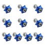 XH-AN071 10 PCS Car Modified Universal Screws Washer Spacer Ring (Blue)