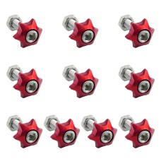 XH-AN071 10 PCS Car Modified Universal Screws Washer Spacer Ring (Red)