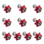 XH-AN071 10 PCS Car Modified Universal Screws Washer Spacer Ring (Red)