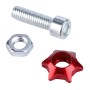 XH-AN071 10 PCS Car Modified Universal Screws Washer Spacer Ring (Red)