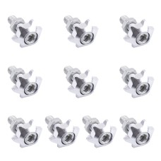 XH-AN071 10 PCS Car Modified Universal Screws Washer Spacer Ring (Silver)