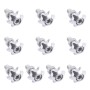 XH-AN071 10 PCS Car Modified Universal Screws Washer Spacer Ring (Silver)