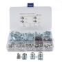 100 PCS B Nut Kit Spire Clips Zinc Speed Fasteners Lug Nuts