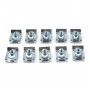 100 PCS B Nut Kit Spire Clips Zinc Speed Fasteners Lug Nuts