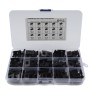 120 PCS Black U Nut Kit Spire Clips No.14 Zinc Speed Fasteners Lug Nuts