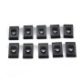 60 PCS Black U Nut Kit Spire Clips No.14 Zinc Speed Fasteners Lug Nuts