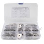 75 PCS Round Shape Stainless Steel Flat Washer Assorted Kit for Car / Boat / Home Appliance