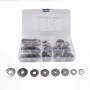 90 PCS Round Shape Stainless Steel Flat Washer Assorted Kit for Car / Boat / Home Appliance