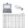 90 in 1 Boat / Car Bolt Hole Tinned Copper Terminals Set Wire Terminals Connector Cable Lugs SC Terminals