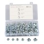 A6348 110 PCS T-Nut 4 Pronged Tee Blind Nuts Assortment Kit