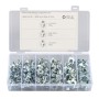 A6348 110 PCS T-Nut 4 Pronged Tee Blind Nuts Assortment Kit