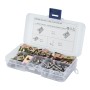 A2752 100 in 1 U-shape Nut Kit Spire Clips No.10 Zinc Speed Fasteners Lug Nuts with Screws