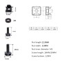 100 PCS Cage Nuts and Screw Cage Nuts M5 + Rack Screws M5x16/20