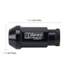 20 PCS D1 Spec P1.5 Racing Wheel Nut, Length: 50mm(Black)