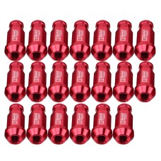 20 PCS D1 Spec P1.5 Racing Wheel Nut, Length: 50mm(Red)