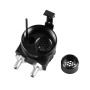 Universal Racing Aluminum Oil Catch Can Oil Filter Tank Breather Tank, Capacity: 300ML(Black Blue)