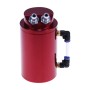 Automotive Round Oil Filter Pot Power Modified Engine Oil Breathable Pot (Red)