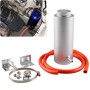 Universal Radiator Coolant Aluminum Catch Tank Overflow Reservoir, Capacity: 800ML (Silver)