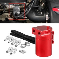 Universal Racing Aluminum Alloy Oil Catch Can Oil Tank Breather Tank, Capacity: 300ML (Red)