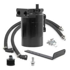 Car Oil Catch Can Oil Tank Breather Tank with Tube + Air Filter + Bracket for Ford