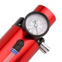 Car Universal Round Oil Breathable Catch Can with Vacuum Pressure Gauge (Red)