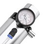 Car Universal Round Oil Breathable Catch Can with Vacuum Pressure Gauge (Silver)