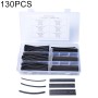 130 PCS 2:1 Wire Wrap Assortment Set Polyolefin Heat Shrinkable Shrink Tube