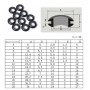 125 PCS 8 Sizes PVC Cable Protective Ring Grommet Gasket