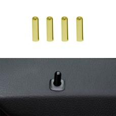 4 in 1 Car Door Latch Pin Door Screw Knob Cap Cover Trim for BMW F10, Left Driving (Gold)