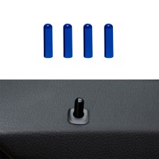 4 in 1 Car Door Latch Pin Door Screw Knob Cap Cover Trim for BMW F10, Left Driving (Blue)