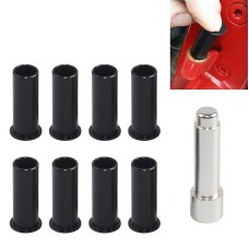 8 PCS Car Removal Tool Door Hinge Bushing Parts Metal + Plastic Universal Replacement for Jeep Wrangler JKU 2007-2018