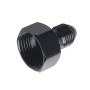 AN10 to AN6 Male and Female Connector Conversion Screw Oil Cooler Conversion Reducer Adapter (Black)