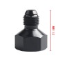 AN10 to AN8 Male and Female Connector Conversion Screw Oil Cooler Conversion Reducer Adapter (Black)