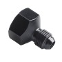 AN10 to AN8 Male and Female Connector Conversion Screw Oil Cooler Conversion Reducer Adapter (Black)