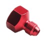 AN10 to AN8 Male and Female Connector Conversion Screw Oil Cooler Conversion Reducer Adapter (Red)