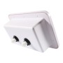 A6622-01 White RV External Shower Box Head with Hose