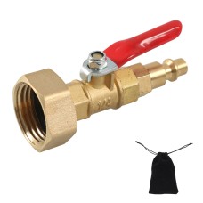 A6862 RV Female Thread 1/4 Drain Fitting Adapter with Storage Bag