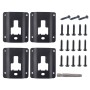 4 PCS Pickup Cargo Box Interface Board Tie Down Bed Cleat Standard Interface Plate FL3Z9928408AB for Ford F150
