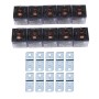 10 PCS JD-1914 80 AMP 12V Waterproof Car Auto Five Plugs Relay with Warning Light