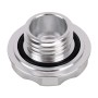 Car Modified Stainless Steel Oil Cap Engine Tank Cover for Honda, Size: 5.6 x 3.2cm(Silver)