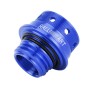 Car Modified Stainless Steel Oil Cap Engine Tank Cover for Mitsubishi, Size: 5.0 x 4.6cm(Blue)