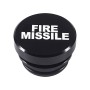 2 PCS Car / Motorcycle FIRE MISSILE Letter Metal Cigarette Lighter Dust Cover (Black)