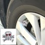 4 шт. Универсальная форма черепа газообразной крышка для крышки газовая крышка шина автомобильная моторная велосипедная шины крышки (серебро)