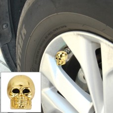 4 ПК Универсальный стиль черепа Антиростенный медный сердечный газовый крышка для крышки газовая крышка шины автомобильная моторная велосипедная шина крышки (золото)