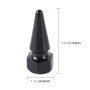 4 PCS Universal Sharp Mouth Shape Car Motor Bicycle Tire Valve Caps (Black)