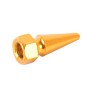 4 PCS Universal Sharp Mouth Shape Car Motor Bicycle Tire Valve Caps (Gold)