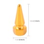 4 PCS Universal Sharp Mouth Shape Car Motor Bicycle Tire Valve Caps (Gold)