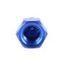 4 PCS Universal Sharp Mouth Shape Car Motor Bicycle Tire Valve Caps (Blue)