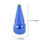 4 PCS Universal Sharp Mouth Shape Car Motor Bicycle Tire Valve Caps (Blue)